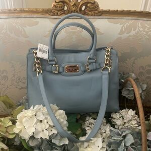 Beautiful light blue Michael Kors leather handbag, new with tags